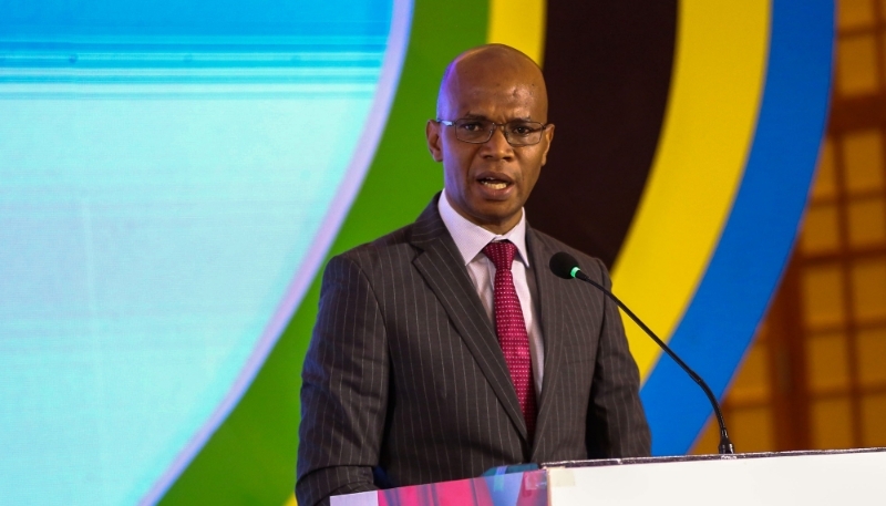 Le ministre tanzanien des affaires étrangères, January Makamba, le 15 avril 2024 à Dar es-Salaam.