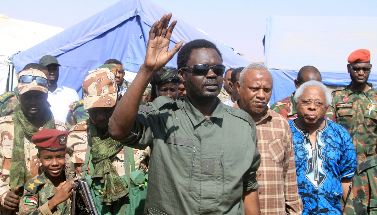Minni Minawi, le gouverneur du Darfour et chef du SLM-MM, à Al Dabbah, au Soudan, le 26 novembre 2025.