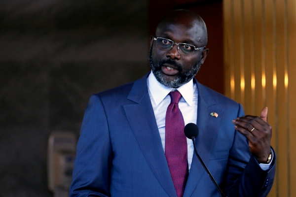 Le président libérien George Weah.