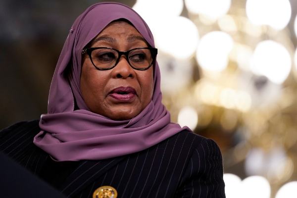 La présidente tanzanienne Samia Suluhu Hassan.