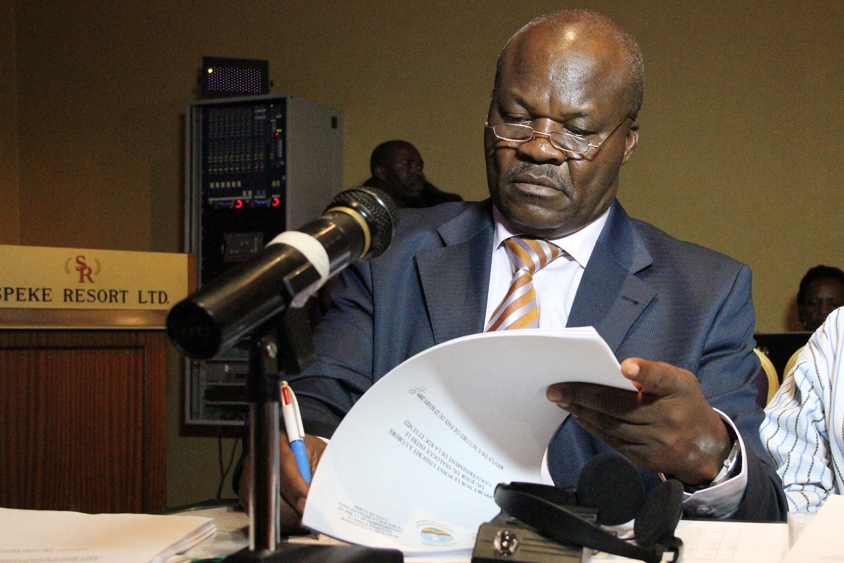 Roger Lumbala en 2013, alors membre du M23.
