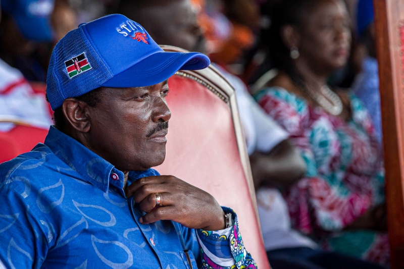 L'ancien vice-président kenyan Kalonzo Musyoka, le 4 août 2022.