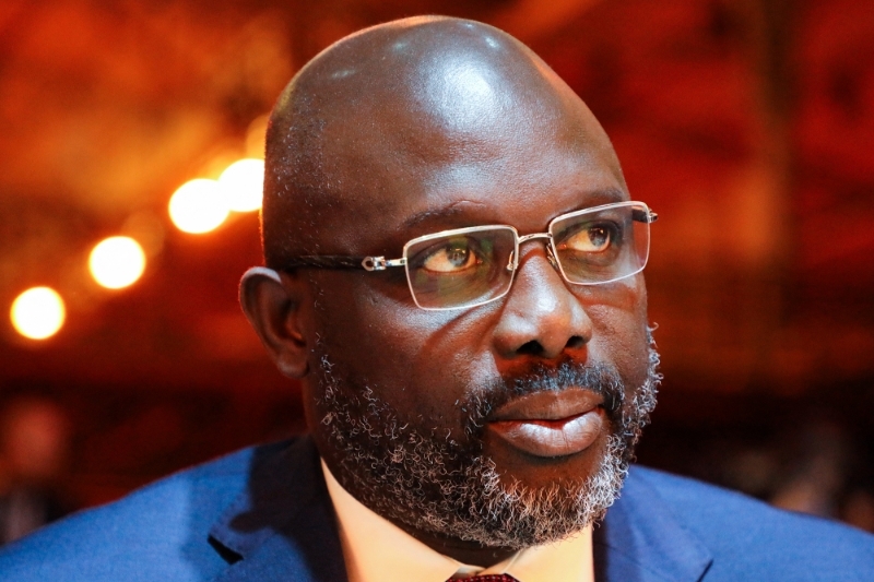 Le président du Liberia, George Weah, en novembre 2019 à Paris.