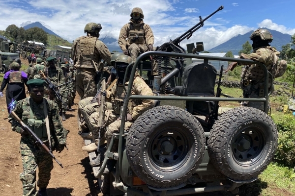 Soldats de la force régionale de l'East African Community (EAC) en République démocratique du Congo.