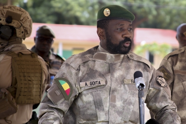 Le chef de la junte malienne Assimi Goïta.