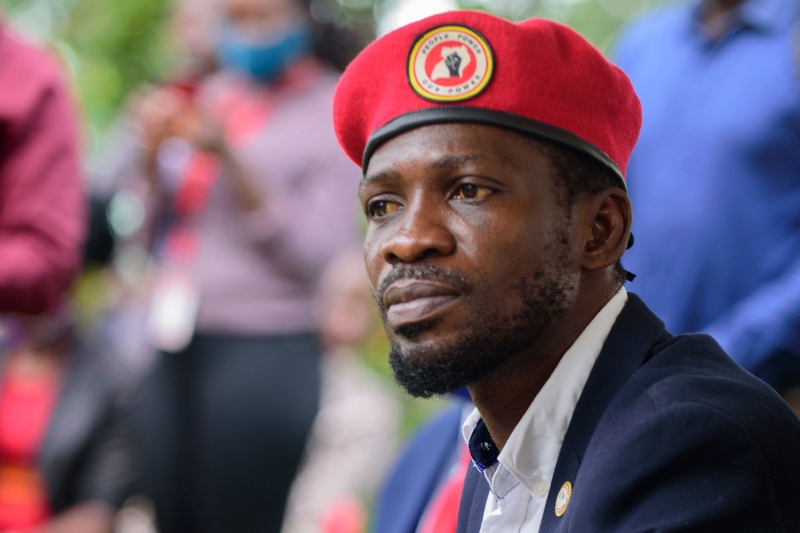 Le leader de l'opposition ougandaise Robert Kyagulanyi Ssentamu, plus connu sous son nom de scène Bobi Wine.