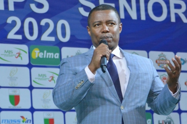 Le président de l'Union africaine de judo Siteny Randrianasoloniaiko.