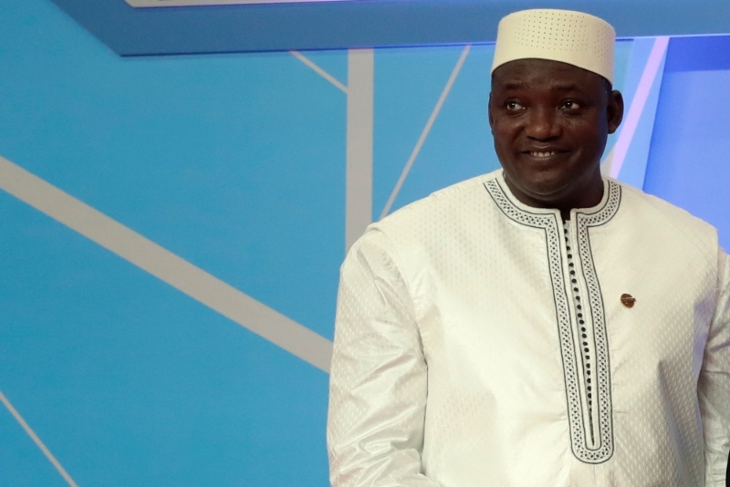 Le président gambien Adama Barrow.