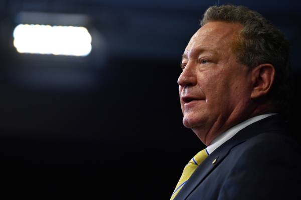 Andrew Forrest, président du groupe minier Fortescue Metals Group.