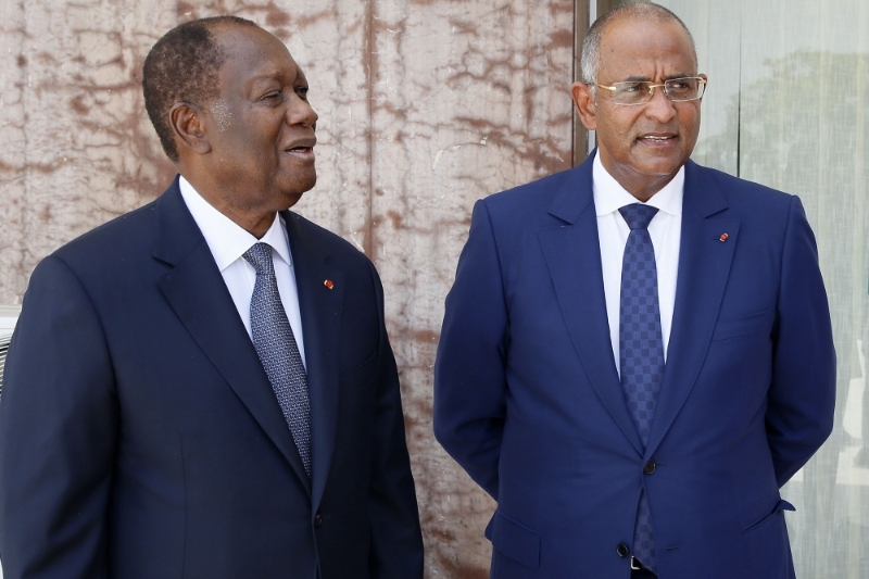 Le président ivoirien Alassane Ouattara et le premier ministre Patrick Achi.