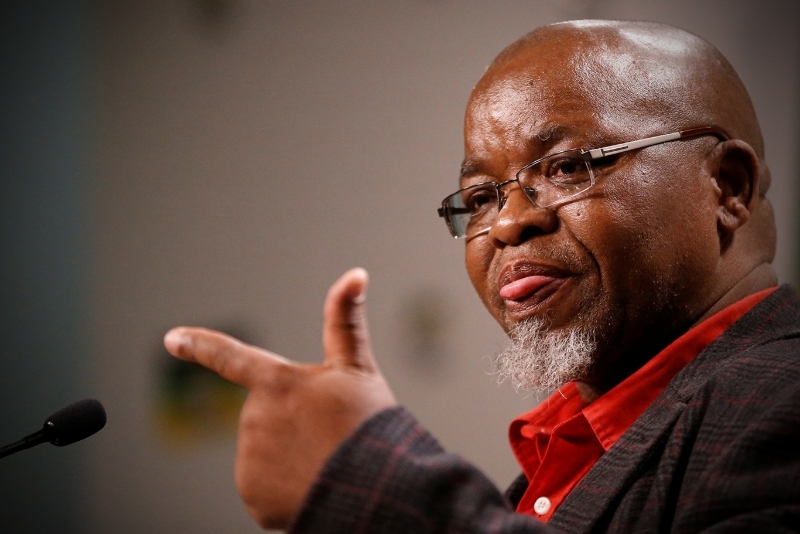 Le ministre des ressources minérales et de l'énergie Gwede Mantashe.