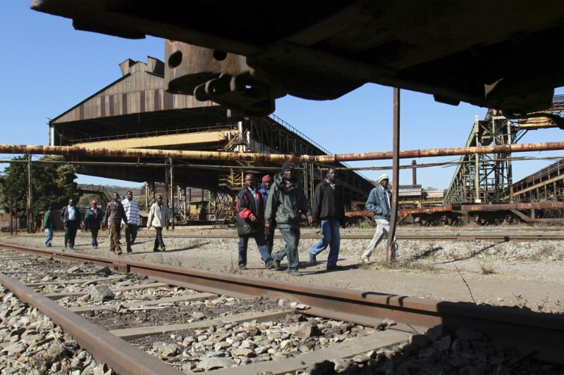 Les installations de ZiscoSteel, à Redcliff, au centre du Zimbabwe.