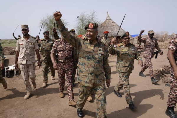 Le général Abdel Fattah al-Burhan, président du Conseil de souveraineté du Soudan et commandant de l'armée, à Khartoum le 27 juin 2022.