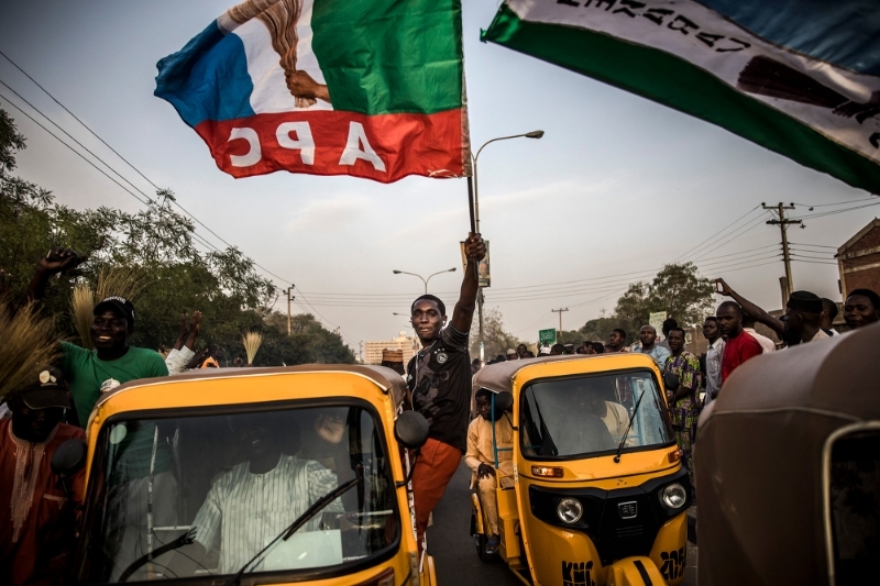 Des partisans de l'APC, à Kano, en février 2019.