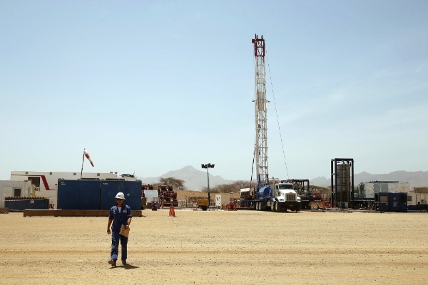 L'un des sites d'exploration de Tullow Oil au Kenya.