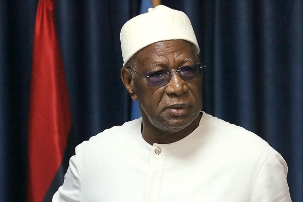 Abdoulaye Bathily, chef de la Mission de soutien des Nations unies en Libye (UNSMIL), à Tripoli, le 11 mars 2023.