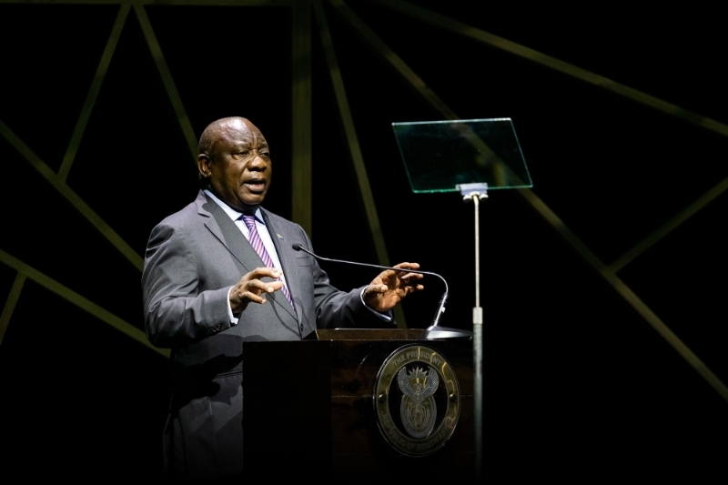 Le président sud-africain Cyril Ramaphosa, au Cap, le 7 février 2023.