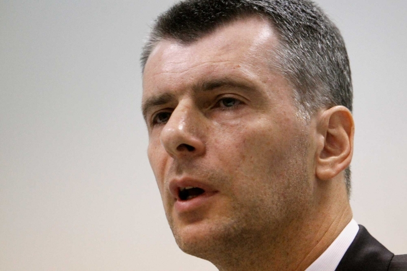 L'homme d'affaires russe Mikhaïl Prokhorov.