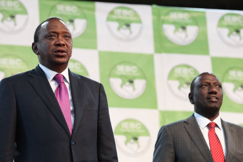 Le président Uhuru Kenyatta et son vice-président William Ruto.