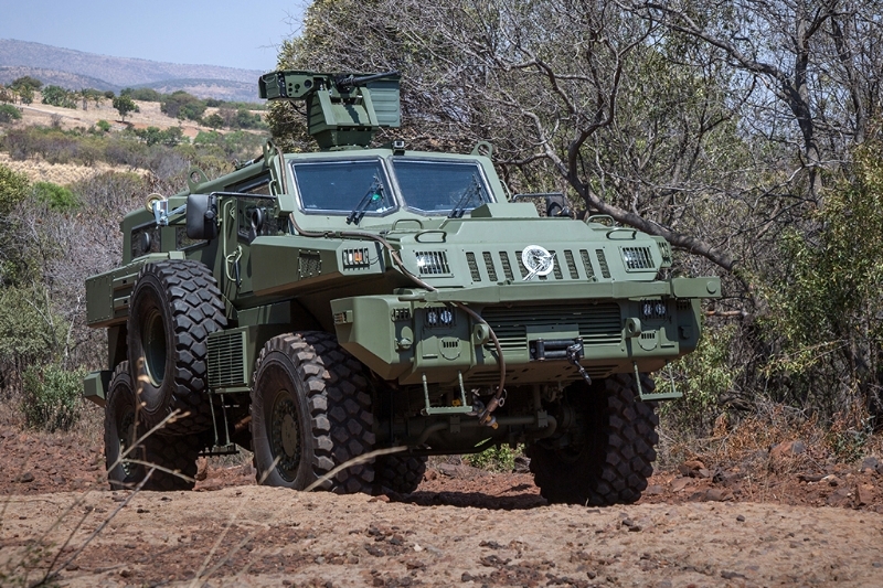 Un véhicule blindé Marauder.